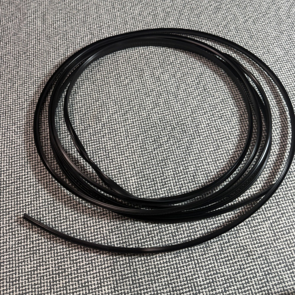Black Rubber T-Profile Weatherstripping Seal Strip 25ft for Doors and Windows